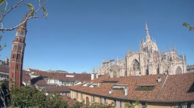 immagine della webcam nei dintorni di Sant'Angelo Lodigiano: webcam Milano Duomo