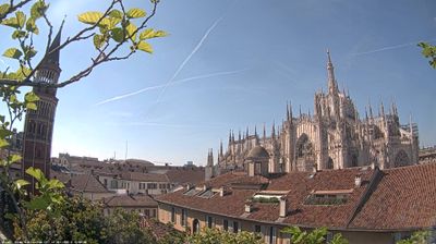 immagine della webcam nei dintorni di Milano Grigioni: webcam Milano Duomo