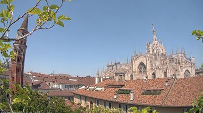 immagine della webcam nei dintorni di Sant'Angelo Lodigiano: webcam Milano Duomo