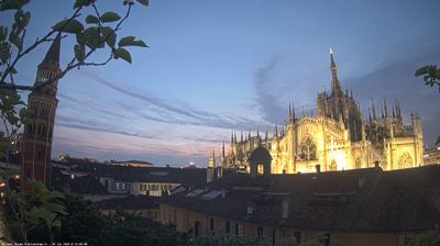 immagine della webcam nei dintorni di Milano Istria: webcam Milano Duomo