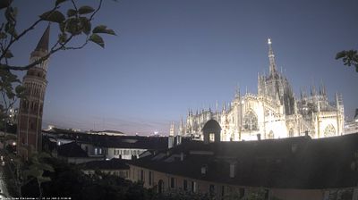 immagine della webcam nei dintorni di Milano Grigioni: webcam Milano Duomo