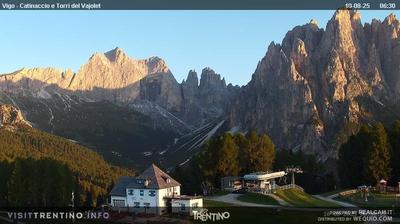 immagine della webcam nei dintorni di Ciampac Alba: webcam Vigo di Fassa