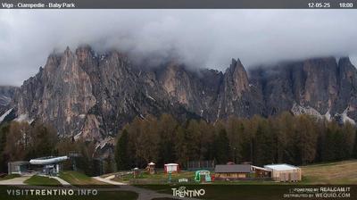 immagine della webcam nei dintorni di Canazei: webcam Vigo Ciampedie