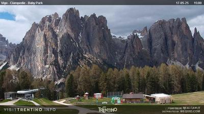 immagine della webcam nei dintorni di Vigo di Fassa: webcam Vigo Ciampedie