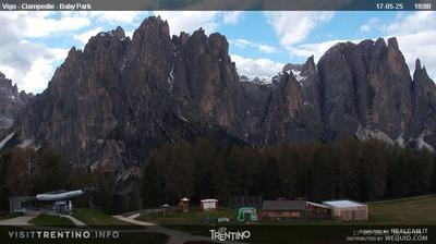 immagine della webcam nei dintorni di Catinaccio: webcam Vigo Ciampedie