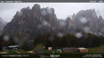 immagine della webcam nei dintorni di Tesero: webcam Vigo Ciampedie