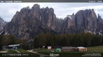 immagine della webcam nei dintorni di Pozza di Fassa: webcam Vigo Ciampedie