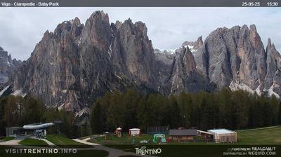 immagine della webcam nei dintorni di Pozza di Fassa: webcam Vigo Ciampedie