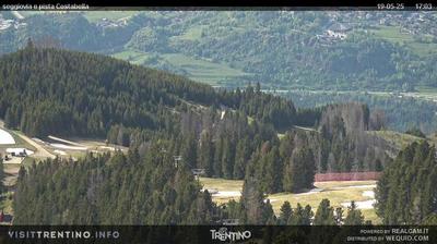 immagine della webcam nei dintorni di Palù del Fersina: webcam Alpe Cermis