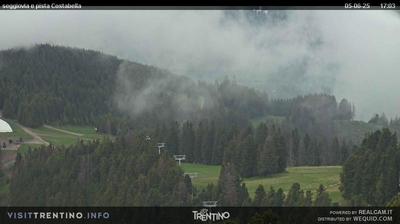 immagine della webcam nei dintorni di Cavalese: webcam Alpe Cermis