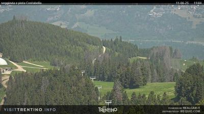 immagine della webcam nei dintorni di Ski center Latemar: webcam Alpe Cermis