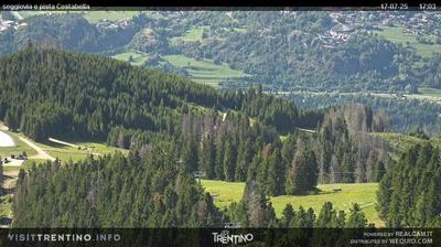 immagine della webcam nei dintorni di Samone: webcam Alpe Cermis