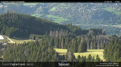 immagine della webcam nei dintorni di Castello Tesino: webcam Alpe Cermis