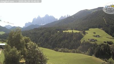immagine della webcam nei dintorni di Santa Cristina Valgardena Ski: webcam Funes