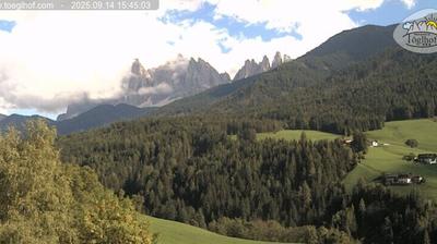 immagine della webcam nei dintorni di Bressanone: webcam Funes