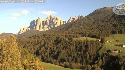 immagine della webcam nei dintorni di Rio di Pusteria: webcam Funes