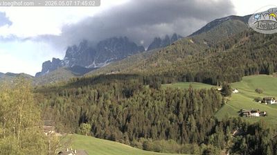immagine della webcam nei dintorni di Santa Cristina Valgardena Ski: webcam Funes