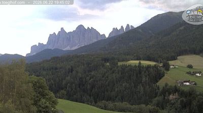 immagine della webcam nei dintorni di Santa Cristina Valgardena Ski: webcam Funes