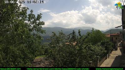 immagine della webcam nei dintorni di Sante Marie: webcam Pescorocchiano