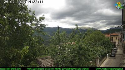 immagine della webcam nei dintorni di Rocca di Cambio: webcam Pescorocchiano