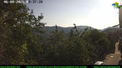 immagine della webcam nei dintorni di Mandela: webcam Pescorocchiano