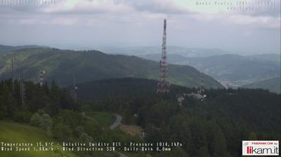 immagine della webcam nei dintorni di Cabella Ligure: webcam Passo del Penice