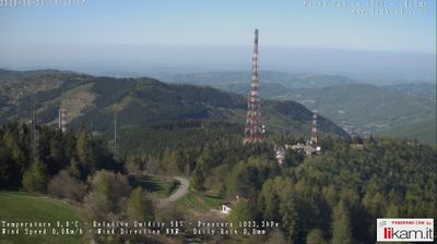 immagine della webcam nei dintorni di Canneto Pavese: webcam Passo del Penice