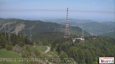 immagine della webcam nei dintorni di Canneto Pavese: webcam Passo del Penice