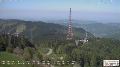 immagine della webcam nei dintorni di Canneto Pavese: webcam Passo del Penice