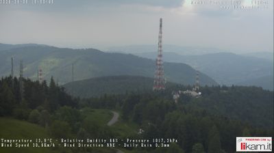 immagine della webcam nei dintorni di Canneto Pavese: webcam Passo del Penice