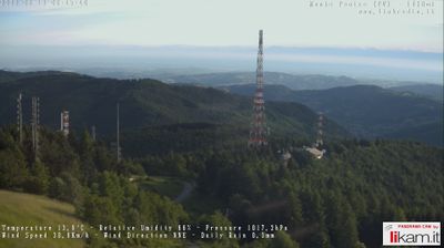 immagine della webcam nei dintorni di Canneto Pavese: webcam Passo del Penice