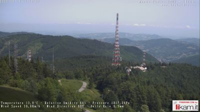 immagine della webcam nei dintorni di Cabella Ligure: webcam Passo del Penice