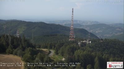 immagine della webcam nei dintorni di Canneto Pavese: webcam Passo del Penice