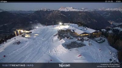 immagine della webcam nei dintorni di Palù del Fersina: webcam Alpe Cermis