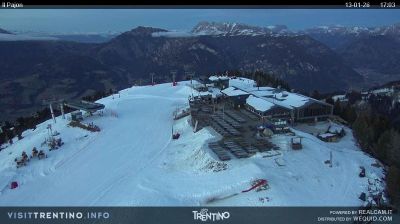 immagine della webcam nei dintorni di Castello Tesino: webcam Alpe Cermis