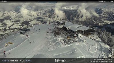immagine della webcam nei dintorni di Passo Brocon: webcam Alpe Cermis