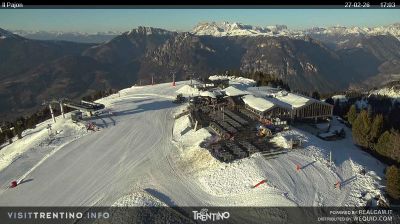 immagine della webcam nei dintorni di Cavalese: webcam Alpe Cermis