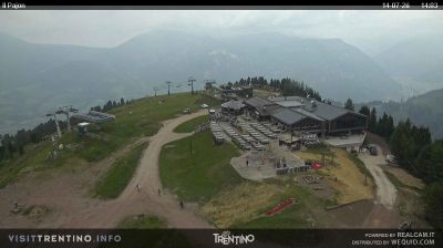 immagine della webcam nei dintorni di Ziano di Fiemme: webcam Alpe Cermis