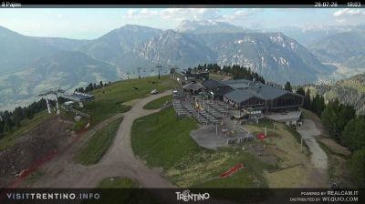 immagine della webcam nei dintorni di Baselga di Pinè: webcam Alpe Cermis