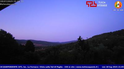 immagine della webcam nei dintorni di San Lorenzo Nuovo: webcam Acquapendente