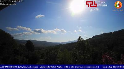 immagine della webcam nei dintorni di Castell'Azzara: webcam Acquapendente