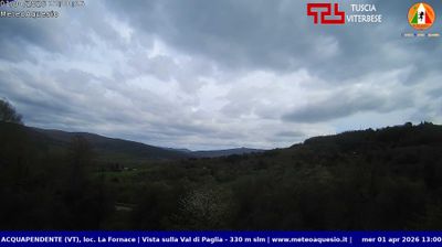 immagine della webcam nei dintorni di Castell'Azzara: webcam Acquapendente