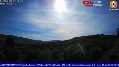 immagine della webcam nei dintorni di Sarteano: webcam Acquapendente