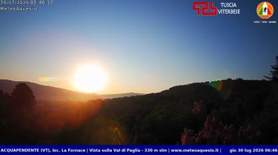 immagine della webcam nei dintorni di Castell'Azzara: webcam Acquapendente