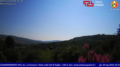 immagine della webcam nei dintorni di Gradoli: webcam Acquapendente