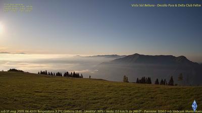 immagine della webcam nei dintorni di Primiero San Martino di Castrozza: webcam Fonzaso