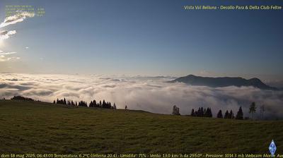 immagine della webcam nei dintorni di Canal San Bovo: webcam Fonzaso
