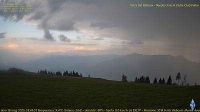 immagine della webcam nei dintorni di Passo di Cereda: webcam Fonzaso