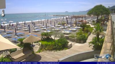 immagine della webcam nei dintorni di Colle San Bernardo: webcam Loano
