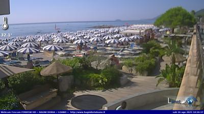 immagine della webcam nei dintorni di Colle San Bernardo: webcam Loano